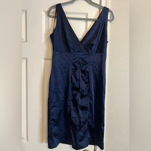 Calvin Klein Sleeves Dress Navy Blue Size 8